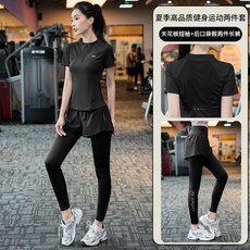 瑜伽服套裝女 夏季薄款半拉鍊 運動跑步服 晨跑速乾衣 外穿休閒顯瘦 透氣排汗 高彈力修身