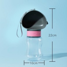 狗狗外出水杯便攜式飲水機喝水器戶外水瓶寵物用品隨行杯遛狗水壺, 1個, 灰色企鵝小號-350ml:犬貓通用