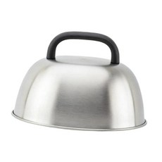 HAIMINGJUN 버거 커버 바스팅 커버 16cm 견고한 그릴 뚜껑 치즈 녹이는 돔 스테인리스 스틸 바비큐용, 은