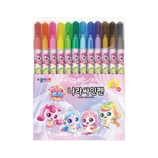 종이나라 캐치티니핑 나라싸인펜, 2세트, 12색