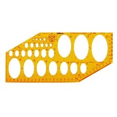 산키스 템플레이트 타원 NO.831645 타원형판, 단품, 1개