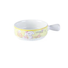 BLOWFISHFUGU손잡이그릇 예쁜 라면그릇 우동그릇 귀엽다 홈식기 세트, 강아지, 1개