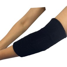COUVER 두꺼운 배구 팔꿈치 보호대 슬리브 길이 22.9cm(9인치) 블랙, 1개