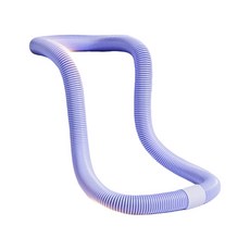 輕巧波浪按摩呼啦圈，組裝方便，瘦腰健身，環保材質，時尚設計, 紫, 1個, 1.5kg