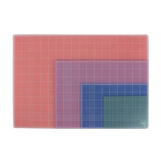 아톰 컬러투명 커팅매트A1 재단매트 칼판 커팅판 칼질판, 연청색