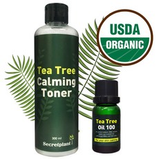 시크릿플랜트 유기농 티트리 오일+티트리 카밍 진정 대용량 토너, 300g, 1개