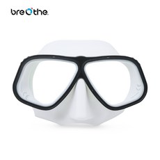 breathe 強化玻璃潛水面鏡, 白色