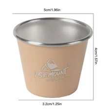 304 스테인레스 스틸 캠핑 머그잔 200/230/260ML 피크닉 여행 바베큐 맥주 휴대용 재사용 가능한 야외 컵