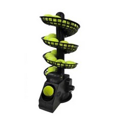 테니스 볼머신 연습기 포구기 벽치기 자동 스윙 셀프, 1개, 고정식 + 배터리 + 트랙