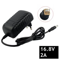 14.4V 18650 리튬 배터리용 2A 이온 충전기 5.5mm x DC 전원 잭 소켓 암 패널 마운트 커넥터, [02] EU, 02 DC-4, 1개