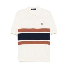 프레드페리 패널 니트 폴로 셔츠