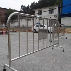 공연장 바리게이트 길차단 휀스 경기장 보안 가이드 울타리 시위 방지가드, 1. 실버 스테인리스 철마, 1개