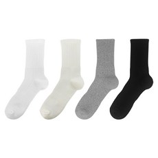 [ARRNORMAL] 아르노멀 액트 롱삭스 양말, 1개, 화이트 3족