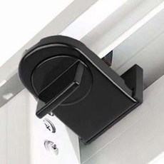 리빙쉘 다이얼 창문 안전 잠금장치, 4개, 블랙