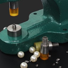 의류 부자재 진주찡 장식용 화이트 크림 진주찡 찡기구, 1개, 진주+찡5mm 흰색(200개)