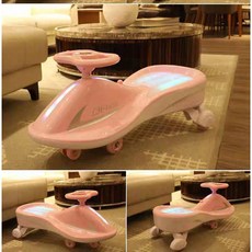 新款酷炫音樂聲光兒童扭扭車，聲光效果，安全材質，室內外皆宜, 1個, 粉