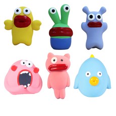 可愛造型寵物玩具，柔軟安全，內置響紙貓薄荷，多款可選，貓咪互動玩樂好夥伴, 小粉人, 1個