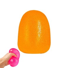 스퀴시 스트레스볼 젤리볼 말랑공 말랑이 클레이, 스트레스볼 대형 옐로우, 1개, 옐로우