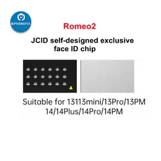 JCID 로미오-2 페이스 ID 칩 IC 교체 도트 매트릭스 수리 아이폰 X 11 12 13 14 15 프로 맥스 아이패, 01 13-14 series Romeo 2, 02 5Pcs