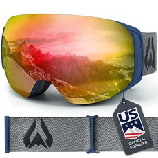 WildHorn Outfitters 로카 프리미엄 스노보드 & 스키 고글