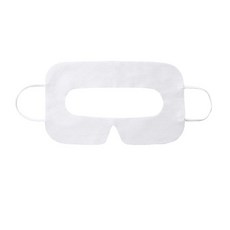 VR一次性拋棄式耳掛面罩眼罩丨舒適衛生 防汗透氣 親膚材質 VR配件 相容於Quest 3/3S/2/Vive/PSVR2/Vision Pro, 白, 100個, MVR0001