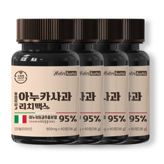 뉴트리하루 아누카사과 95% 비오틴 리치 맥스 맥주효모, 60정, 4세트