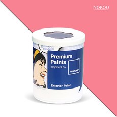 노루페인트 팬톤 외부용 실외 벽면 무광 페인트 1L, 16-1731 Strawberry Pink, 1개