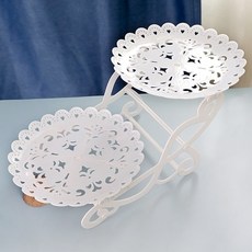 홈카페 감성 하트 2단 케이크 스탠드