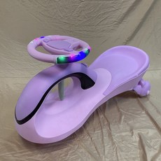兒童搖擺車，炫彩燈光，安全無毒材質，鍛鍊平衡感，操作簡單, 紫色, 2個