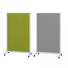 PLUS 普樂士 兩用告示屏風白板, KWC-0915BSK-GY 灰(標準)