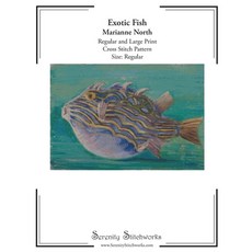 (영문도서)Exotic Fish Cross Stitch Pattern - Marianne North - Regular Size Edition: Regula... Paperback, Independently Published, English, 9798261834489