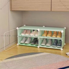 NINI優品鋪 拼裝防塵鞋櫃 透明門多層鞋子收納架 家用寢室加厚款, 1個