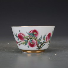 祭祀碗 壽桃紋飾 陶瓷碗, 1個