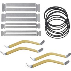 기타 줄 확산기 및 지판 보호대 고무 코팅된 4개 세트 확산기와 밴드가 포함된 프렛보드 청소 연마 또는 수리에 적합한 도구, 기타 줄 확산기 및 지판 보호대 세트 4개 고무 코팅된, 1개