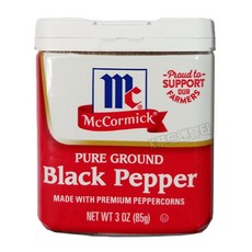 MCCORMICK 맥코믹 후추가루 블랙페퍼 85g, 1개