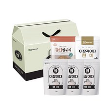 [선물세트] 이쌀이다 백미 1kg X 3개+국산귀리1kg+국산현미 1kg, 1개
