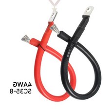 전원케이블 실리콘재질 링단자 배터리연결용 인버터연결선 태양광발전 차량용 캠핑용, 레드 1m (SC358-4)