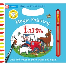 Farm Magic Painting 水畫冊 可重複使用硬頁書/Campbell Books, 詳見詳細資訊