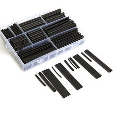 ZioBiz 電線保護防水熱收縮管 黑色 385p 組, 1套