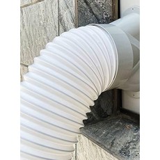 창문형 환기팬 덕트 연결부품 가정용 창틀 보드 벽부형, 0.8-1m 밀폐