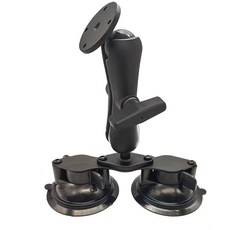 WINANON 화물차 중장비 굴착기 블랙박스 흡착판3개짜리 금속 거치대 풀세트, 흡착판 2개짜리 거치대 풀세트