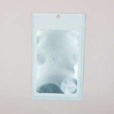 어린이집 구디백 고급 포장용 화이트 반투명 컬러 지퍼백(16cm X 24cm) 대량 주문 단체 유치원 초등 생일 답례품 돌잔치