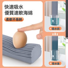 NBZH 新膠棉吸水拖把家用大號加寬吸水海綿懶人免手洗對擠水棉頭拖, 1個