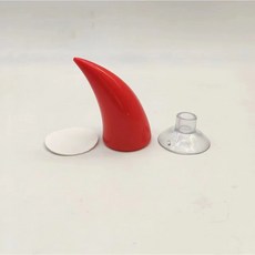 대형 오토바이 헬멧 장식 악마 뿔 자전거 장식 다채로운 스티커 액세서리, Red