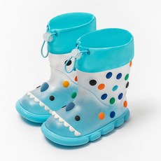 KINGLOVOUN 兒童透明鯊魚雨鞋