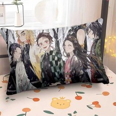 클레바이) 귀멸의칼날쿠션 굿즈 무한성 목베개 2+1, 귀멸19 미니 30x50 커버