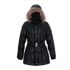 Wildland 荒野 女貉子毛單件式羽絨衣 黑色 82105-54 羽絨外套