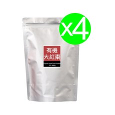 品綠 Organic 有機大紅棗 甘甜飽滿 無農藥殘留 安心食用 300g x4包, 4個