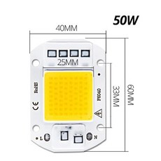 COB LED 필요 드라이버 20W DIY 30W 구슬 램프 110V 홍수 매트릭스 50W 야외에 모듈 스마트 스포트라이트 IC 220V 없음, 50W COB, 차가운 흰색 110V