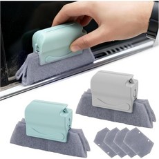 2PCS 자동차 매직 윈도우 트랙 클리너 2026년 미끄럼 방지 손잡이가 있는 새로운 탈착식 실 도구 에어 통풍구도어 트랙용 클리닝 용품으로 홈 브러시, 2PCS 자동차 매직 윈도우 트랙 클리너 2026년 미